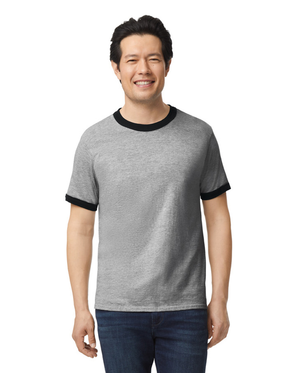 GILDAN（ギルダン）5.3ozプレミアムコットン　リンガーTシャツ　image